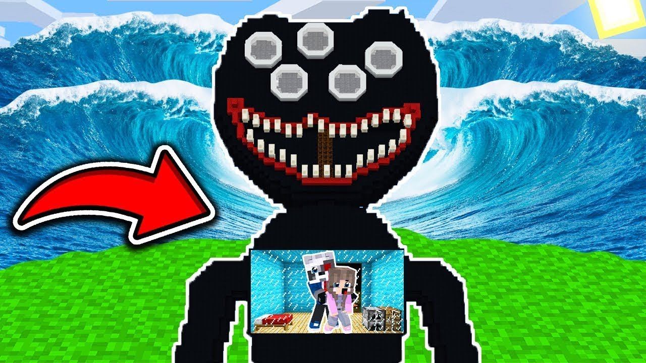 РАКУН И ДОЧКА НАШЛИ ДОМ ВНУТРИ ЦУНАМИ В МАЙНКРАФТ НУБ И ПРО MINECRAFT ФИЛЬМ смотреть онлайн