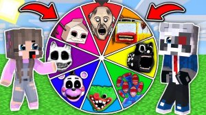 РАКУН И ДОЧКА НАШЛИ SCP КОЛЕСО ФОРТУНЫ В МАЙНКРАФТ НУБ И ПРО MINECRAFT ФИЛЬМ