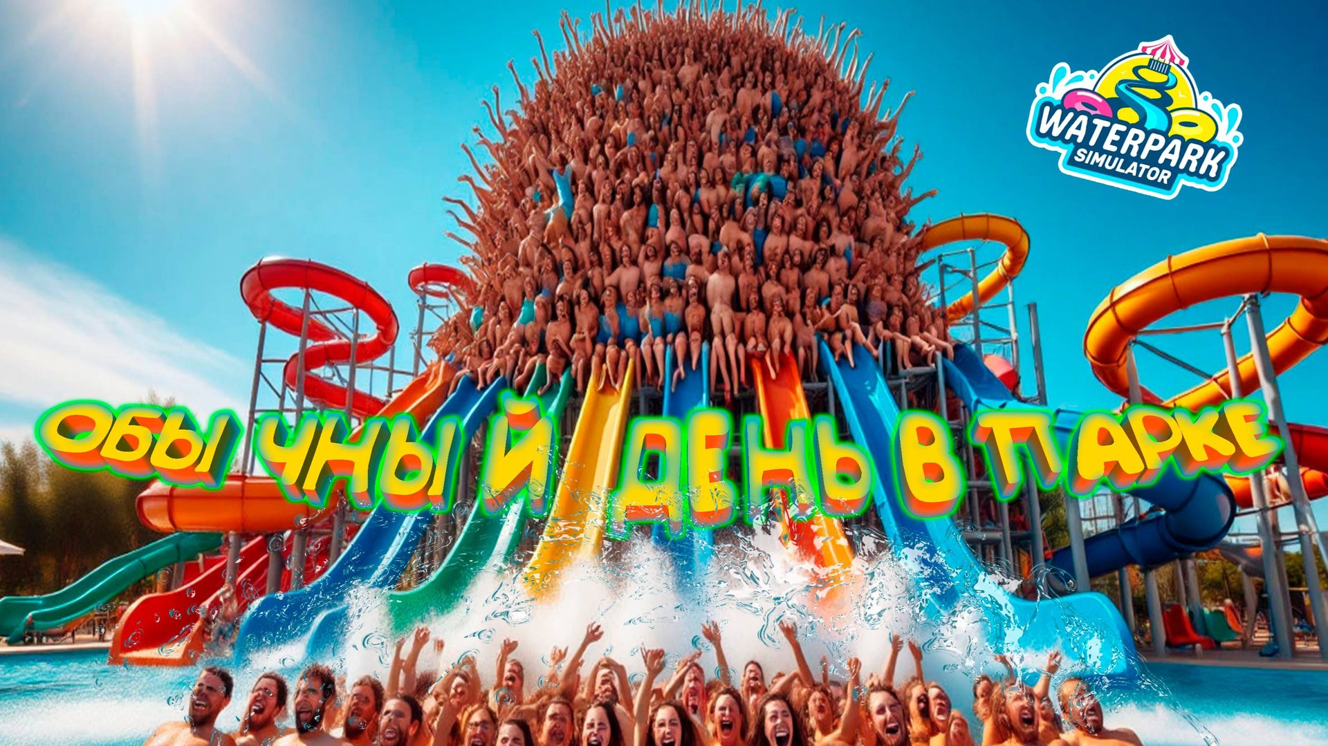 ОБЫЧНЫЙ ДЕНЬ(*ОПА В МЫЛЕ) ◈ Waterpark Simulator #9 смотреть онлайн