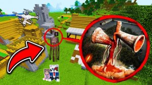 МОЙ ДРОН СНЯЛ РЕАЛЬНОГО СИРЕНОГОЛОВОГО в МАЙНКРАФТ ФИЛЬМ SCP РАКУН И ДОЧКА SIREN HEAD IN MINECRAFT