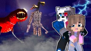 СИРЕНОГОЛОВЫЙ, ПИТОМЕЦ ПОЖИРАТЕЛЬ и ТРУБОГОЛОВЫЙ - Майнкрафт фильм. PIPE HEAD и SIREN HEAD