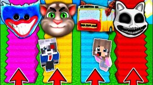 Выбери ПРАВИЛЬНУЮ ТОННЕЛЬ ЛЕСТНИЦУ В МАЙНКРАФТ РАКУН И ДОЧКА SCP СИРЕНОГОЛОВЫЙ