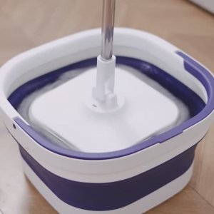 DE.HOME DH19111 Швабра с отжимом и складным ведром 13л компактная для мытья полов