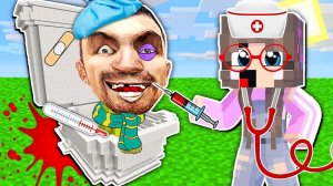 НУБ И ПРО НО СКИБИДИ ТУАЛЕТ ЗАБОЛЕЛ И ЕМУ СРОЧНО НУЖНА ОПЕРАЦИЯ В МАЙНКРАФТ SCP SKIBIDI TOILET