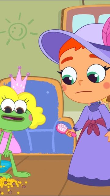 Лягушка против сказки! 🐸 Почему всё пошло шиворот-навыворот? | Котёнок Кнопа #котэ #анимация смотреть онлайн