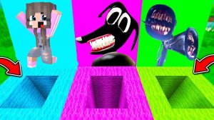 МАЙНКРАФТ ВЫБЕРИ ПРАВИЛЬНУЮ ЯМУ РАКУН И СИРЕНОГОЛОВЫЙ SCP ФИЛЬМ