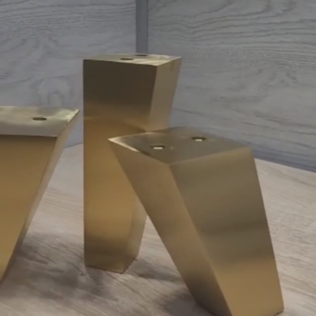 Ножки (опоры) для мебели квадратного сечения под конус из нержавеющей стали