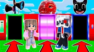 ВЫБЕРИ ПРАВИЛЬНЫЙ ЛИФТ ПОРТАЛ В МАЙНКРАФТ РАКУН И ДОЧКА НОВАЯ РУБРИКА