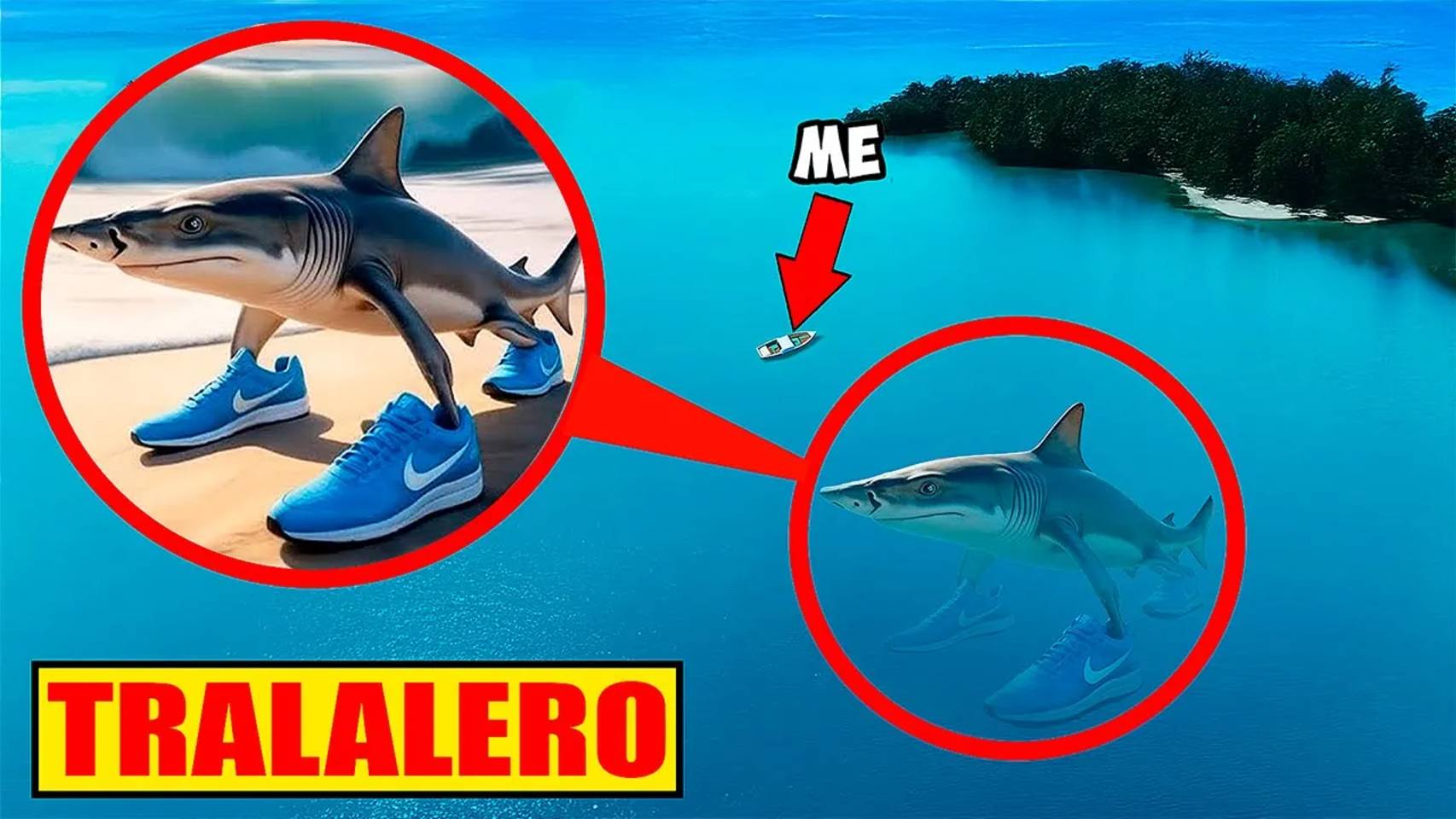 МОЙ ДРОН СНЯЛ НАСТОЯЩУЮ TRALALERO TRALALA в Реальной Жизни! смотреть онлайн