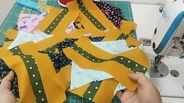 Как сшить очень красивое лоскутное одеяло с бриллиантами. смотреть онлайн