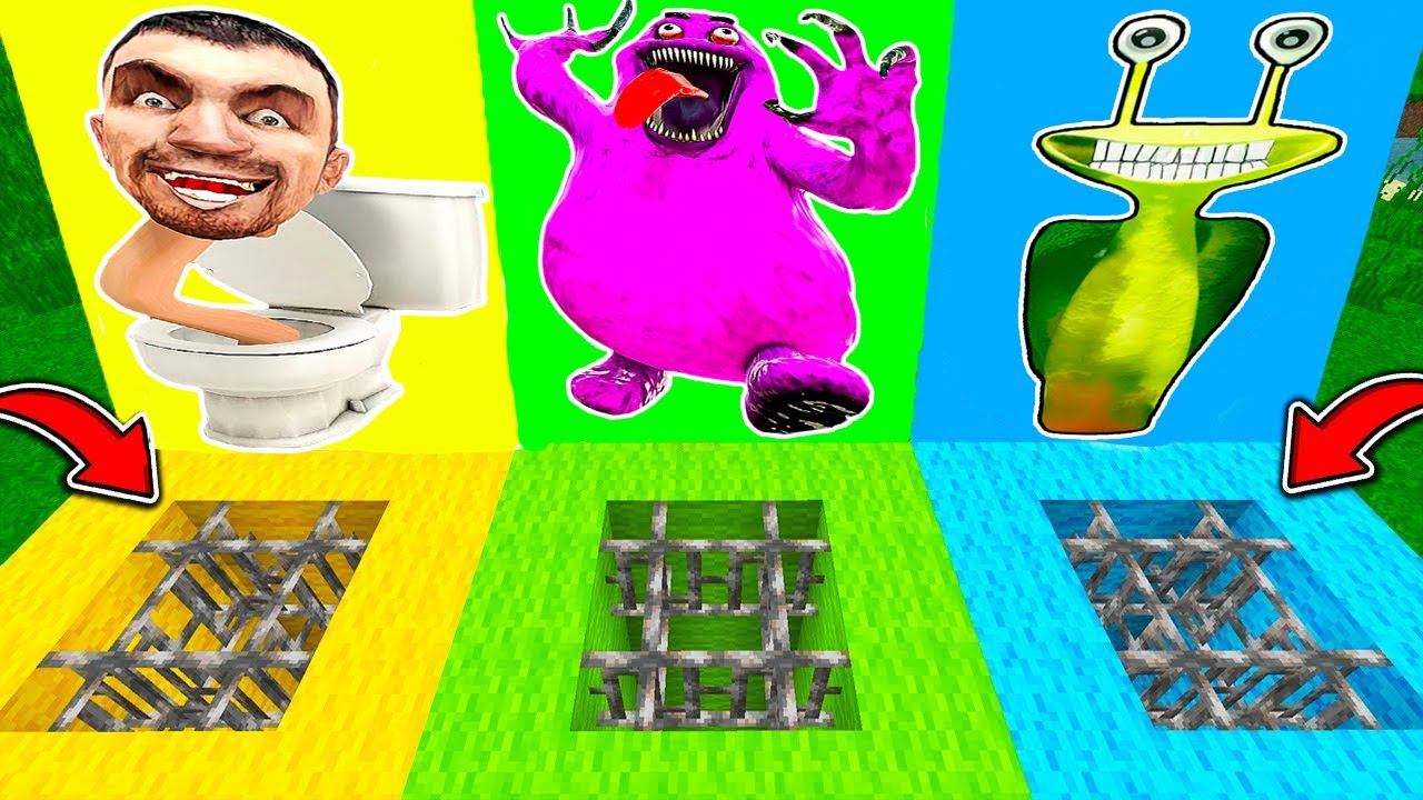 ВЫБЕРИ ПРАВИЛЬНУЮ ЯМУ ГРИМАС ШЕЙК СКИБИДИ ТУАЛЕТ В МАЙНКРАФТ ФИЛЬМ SCP GARTEN OF BANBAN 4 НУБ И ПРО смотреть онлайн