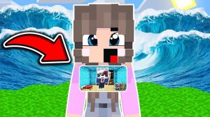 ДОМ ВНУТРИ ДОЧКА РАКУНА ПРОТИВ ЦУНАМИ в МАЙНКРАФТ ФИЛЬМ SCP СИРЕНОГОЛОВЫЙ РАКУН в MINECRAFT