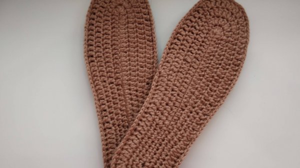 Двойная обвязка войлочной стельки . Подошва для домашней обуви .