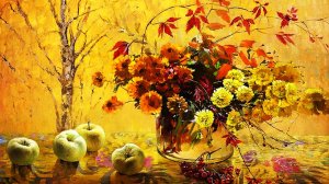 Осенние натюрморты художника Марины Захаровой