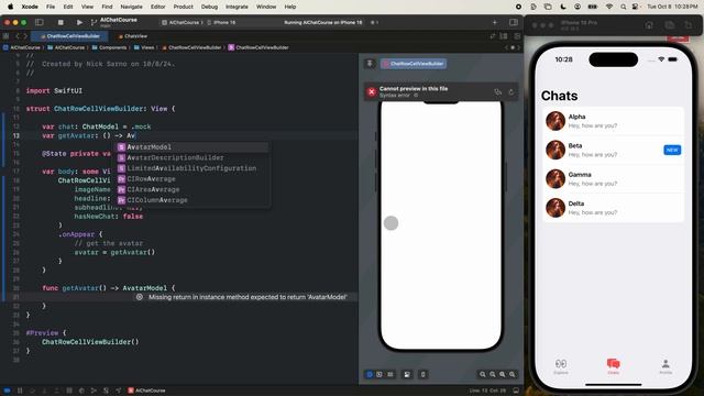 16 - ChatsView ChatRowCellView