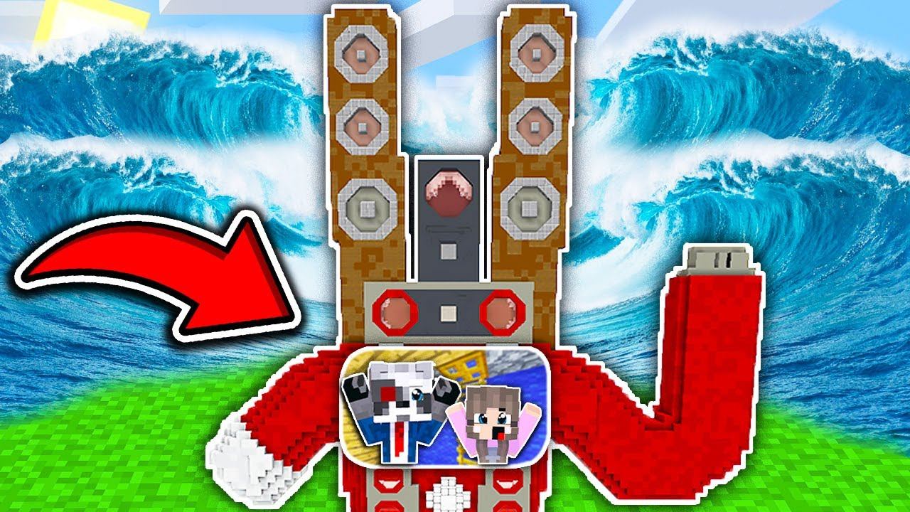 ДОМ ВНУТРИ СПИКЕРМЕН 2.0 ПРОТИВ ЦУНАМИ В МАЙНКРАФТ SCP ТРОЙНОЙ ТИТАН СКИБИДИ ТУАЛЕТ MINECRAFT смотреть онлайн