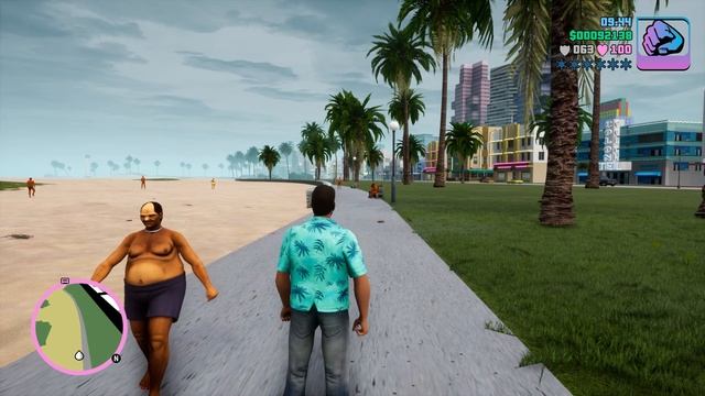 GTA: Vice City - Definitive Edition. Красивый вид и графика
