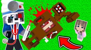 СИРЕНОГОЛОВЫЙ ЗАБОЛЕЛ и ЕМУ НУЖНА ОПЕРАЦИЯ в МАЙНКРАФТ SIREN HEAD SCP СИМУЛЯТОР ХИРУРГА РАКУН И ДОЧА