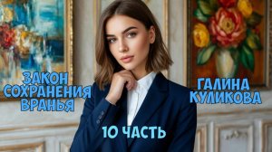 "Закон сохранения вранья". Галина Куликова. 10 часть. Аудиокнига.