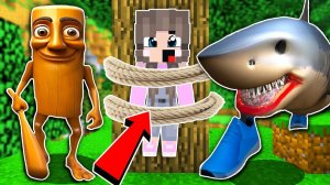 ДОЧКУ РАКУНА ПОЙМАЛИ ТРАЛАЛЕЛО ТРАЛАЛА и ТУНГ ТУНГ ТУНГ САУР В МАЙНКРАФТ НУБ И ПРО ВИДЕО MINECRAFT