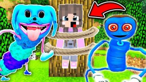 ДОЧКУ РАКУНА ПОЙМАЛИ ПАПА ДЛИННЫЕ НОГИ И МОПС ГУСЕНИЦА SCP В МАЙНКРАФТ POPPY PLAYTIME 2 ЛОВУШКА