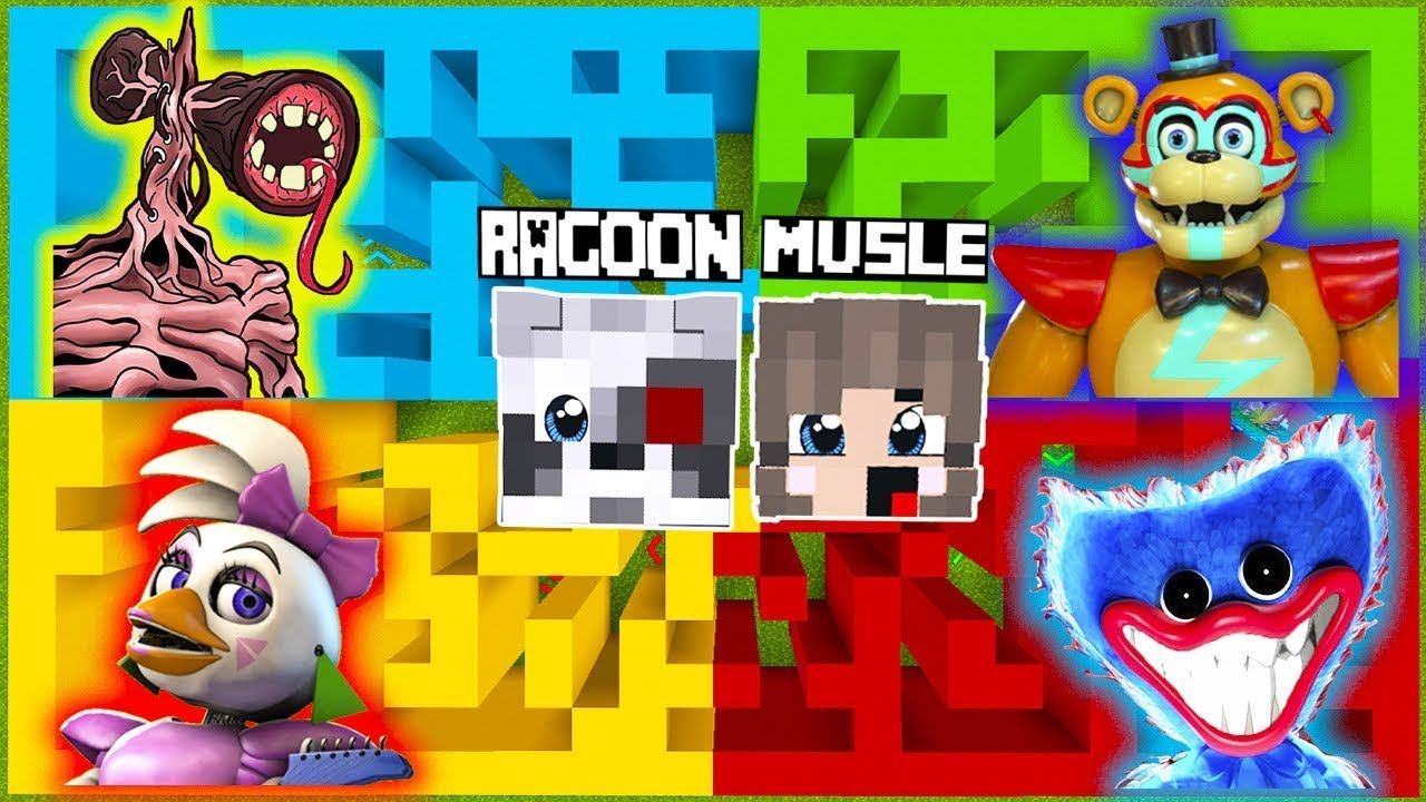 НУБ И ПРО В ЛАБИРИНТЕ SCP в МАЙНКРАФТ РАКУН И ДОЧКА НОВАЯ РУБРИКА смотреть онлайн