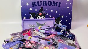 Канцелярский набор с Kuromi в подарочной коробке. Kuromi для школьника. ОБЗОРЫШ! КРУОМИ мега набор!