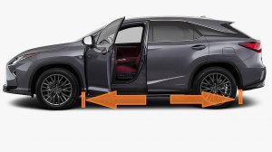 Установка брызговиков на Lexus RX350 RX300 RX200t  4G 2015-2022 (Mud guards installation)
