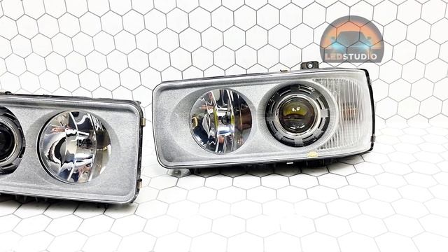 DAF XF 105 ремонт и модернизация фар. Восстановление света фар. смотреть онлайн