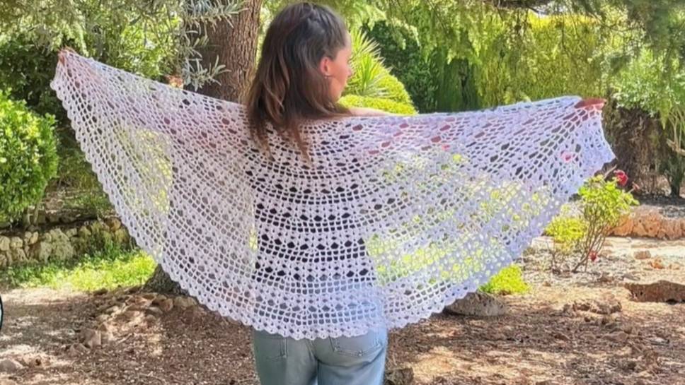 Шаль крючком смотреть онлайн