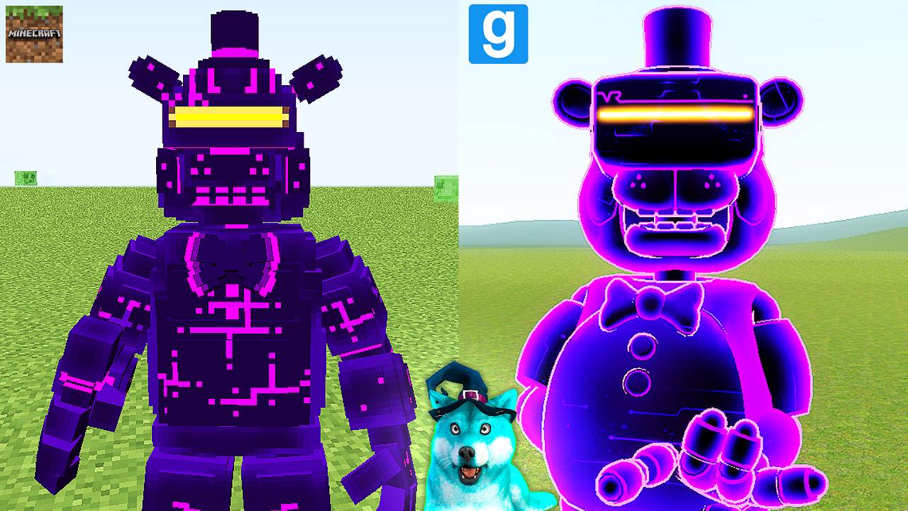 Фредди майнкрафт против фнаф аниматроники в гаррис мод! fnaf garry's mod смотреть онлайн