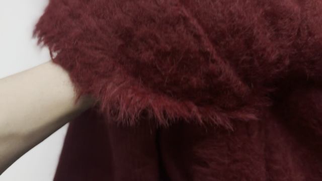 16-11707 Искусственный мех на трикотажной основе Nord Style, бордового цвета смотреть онлайн