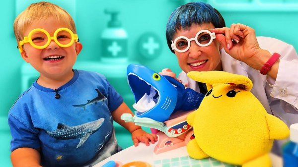 Зайчик Лаки играет в шариках, а Дориан нашёл... акулу? Неожиданные прятки!