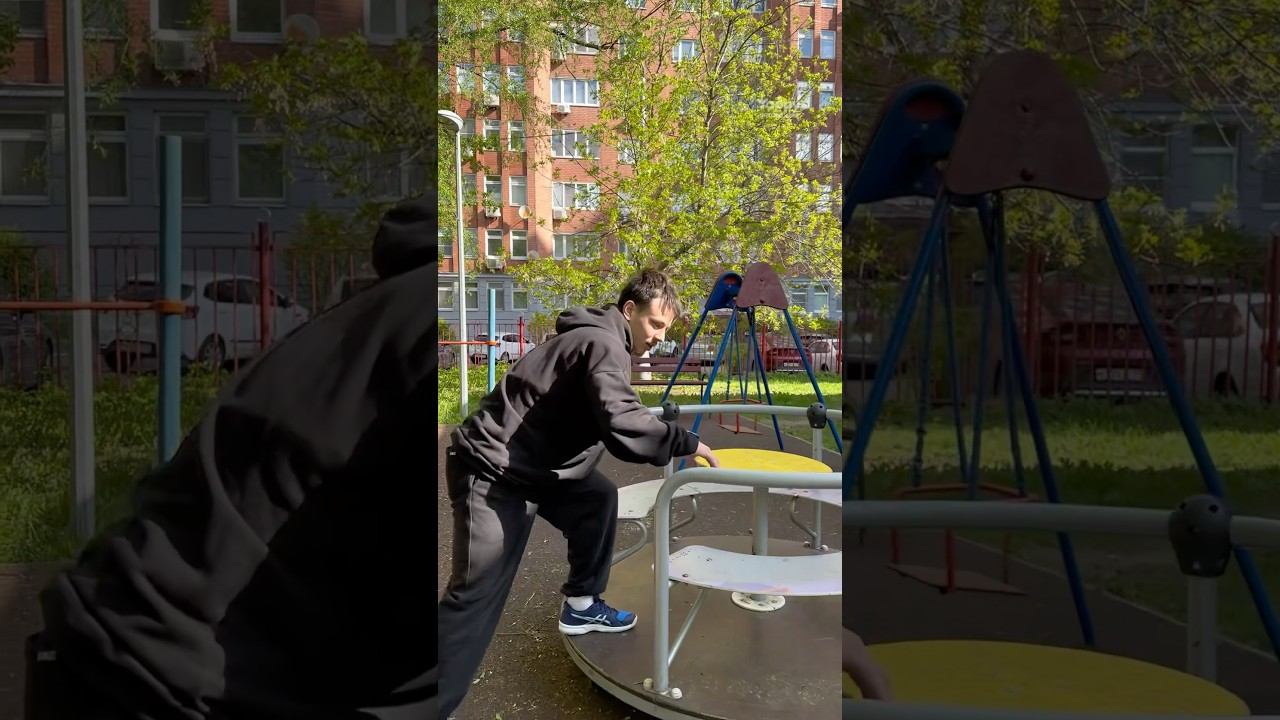 САЛЬТО После Минуты на КАРУСЕЛИ #parkour #flips #centrifugalfan смотреть онлайн