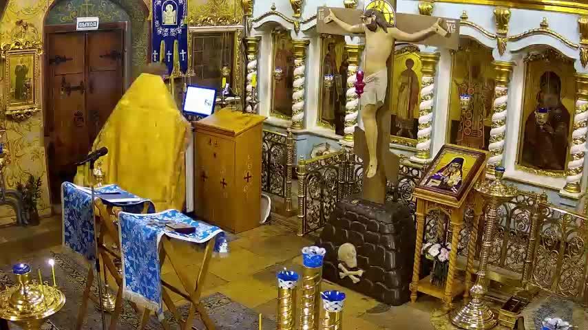 Молебен с акафистом Порт-Артурской иконе Божией Матери. Храм Успения в Путинках. смотреть онлайн