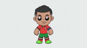 Как нарисовать Криштиану Роналду