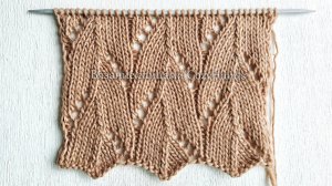 Лаконичный ажурный узор спицами 💥  Для вязания джемперов,  носков, палантинов