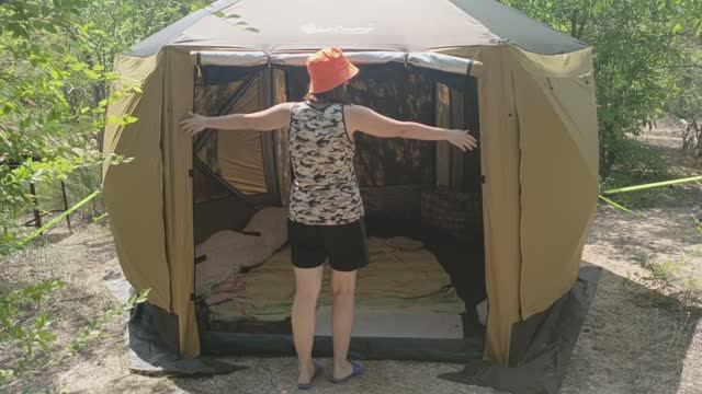 Обзор палатки MirCamping шатер. Mimir 2905-2TD. Кемпинг. Путешествие.