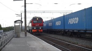 Тепловоз ТЭП70БС-188 с поездом "Восток"