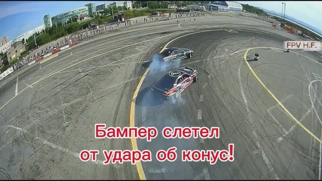 DRIFT IV этап. Хабаровск 2025. Потеря бампера от удара о конус!