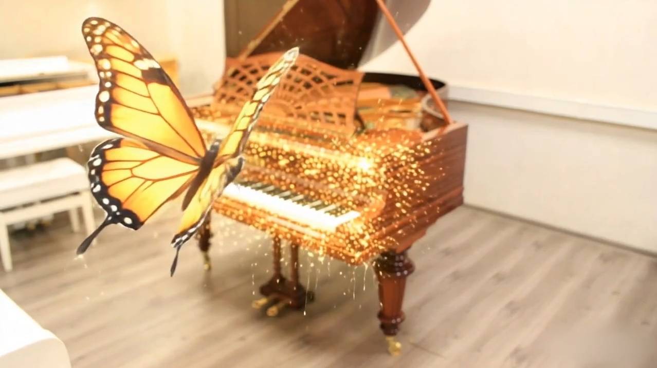 Рояль C. Bechstein — К. Бехштейн (Берлин, Германия) с эффектом бабочки смотреть онлайн