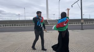 Cамый Большой Флаг Мира Азербайджан Лезгинка 2025 Lezginka Azerbaijan Dance Bayraq Meydani ALISHKA