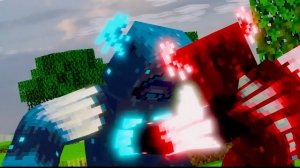 Страж против Красного Стража - Стив и Алекс в Майнкрафте, мультфильм