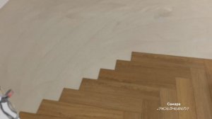 Укладка LVT плитки Damy Floor ёлочкой на клей.