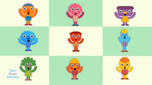 Эмоции на англ-м для детей. If You're Happy - Song for kids. Pre-school.