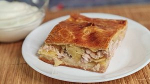 🥩🥔САМЫЙ СОЧНЫЙ Пирог с мясом и картошкой— ЛУЧШИЙ рецепт бездрожжевого теста на кефире.