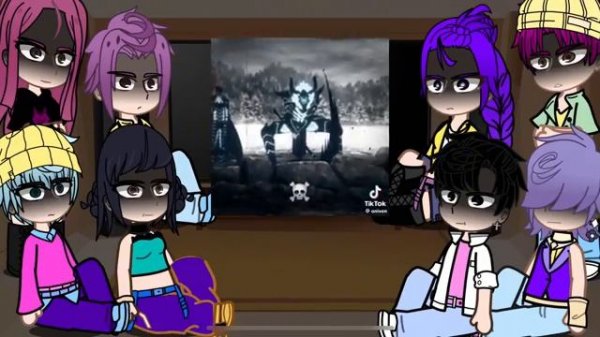 Kpop demon hunter react to sung Jin woo.