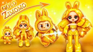 Золотая Лабубу растёт! Поделки для кукол ЛОЛ ОМГ!