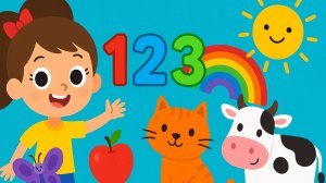 Сборник Детские Песни ｜Учим Цифры, Учим Цвета и Учим Животных｜Развивающие Песенки для Малышей