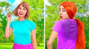 Проблемы длинных и коротких ног 🦵 А ещё волос 💇Смешные моменты от 123 GO! 🎉